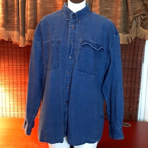 Mr d Mens Jean Shirt Linen L - Picture 1 of 7